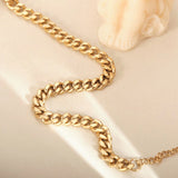Classic 5mm Stainless Steel Cuban Chain Anklet for Women