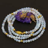 Multilayer Opal Bead Bracelet with Magnetic Clasp