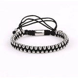 Stainless Steel Macrame Bracelet Men Women Jewelry Gift