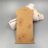 50Pcs Vertical Clip Jewelry Display Cards 16x8cm