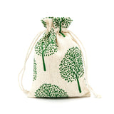 50pcs Drawstring Linen Cotton Bags 10x14cm Storage Gift Pouch Charms Bracelet