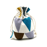 50pcs Drawstring Linen Cotton Bags 10x14cm Storage Gift Pouch Charms Bracelet