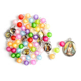 8mm Seven Sorrow Long Pendant Rosary Necklace Gift