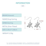 925 Silver Dragonfly Drop Earrings Women Jewelry