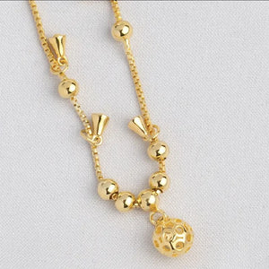 925 Silver Anklets Women Foot Jewelry Bell Bracelets