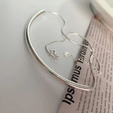 Silver Geometric Pendant Necklace for Women