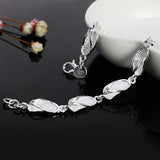 925 Silver Shoes Bracelet for Women Jewelry Gift