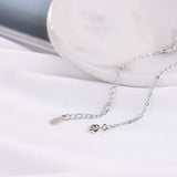 925 Silver Drop Glaze Leaves Flower Daisy Bracelet for Women