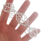 925 Silver Leaf Charm Bracelet for Women
