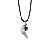 925 Silver Devil & Angel Wings Couple Pendant Necklace Gift