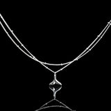925 Silver Fishtail Double Layer Anklets Women Jewelry
