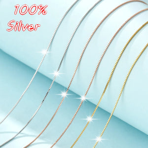 925 Silver Rose Necklace Collarbone Chain Women Charm Jewelry