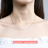 925 Silver Rose Necklace Collarbone Chain Women Charm Jewelry