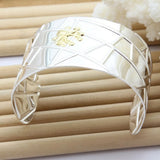 925 Silver Dragonfly Bangle Bracelet Insect Jewelry Men Women