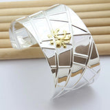 925 Silver Dragonfly Bangle Bracelet Insect Jewelry Men Women