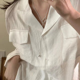 925 Silver Square Geometric Snake Chain Necklace for Women