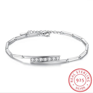 925 Silver Zirconia Women Bracelet S-B49