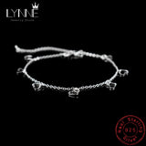 925 Silver Love Heart Pendant Anklet Beach Bracelet Foot Chain Women Jewelry