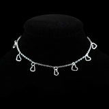 925 Silver Love Heart Pendant Anklet Beach Bracelet Foot Chain Women Jewelry