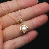 925 Silver Freshwater Pearl Necklace Pendants for Women