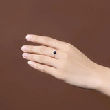 925 Silver Sandstone Ring Bezel Setting Fine Jewelry