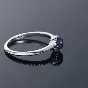 925 Silver Sandstone Ring Bezel Setting Fine Jewelry