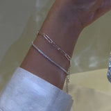 925 Silver Short Necklace Snake Bone Chain Femininity Wedding Jewelry