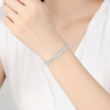 925 Silver Zirconia Bracelet Gift For Women Fine Jewelry