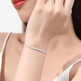 925 Silver Geometric String Bracelet for Women