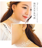 925 Silver Zircon Long Tassel Ear Line Stud Earrings