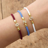 Alphabet Initials Charm Bracelet for Women - Jewelry Gift