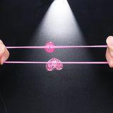 Acrylic Love Princess Headdress Tiara Girls' Women'S Elastic Rubber Band