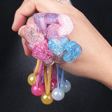 Acrylic Love Princess Headdress Tiara Girls' Women'S Elastic Rubber Band