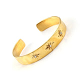 Adjustable Crystal Charm Bracelets For Women 12mm Stainless Steel Gift