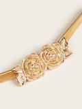 Rose Flower Buckle Head Waist Chain for Women