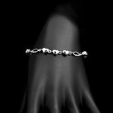 925 Silver Angel Wing Pendant Bracelet Heart Charm Hand Chain Gift