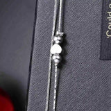 925 Sterling Silver Anklet Love Heart Shape Box Chain for Women