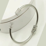 Stainless Steel Crystal Bracelet Bangle