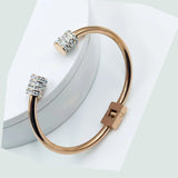 Stainless Steel Crystal Bracelet Bangle