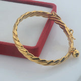 Yellow Heart Ball Bracelet Bangle for Baby Girls Gift