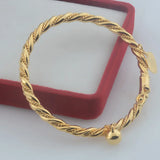 Yellow Heart Ball Bracelet Bangle for Baby Girls Gift