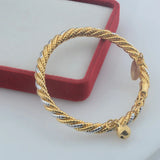 Yellow Heart Ball Bracelet Bangle for Baby Girls Gift