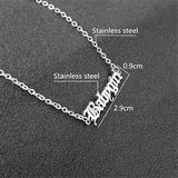 Babygirl Bracelet Women Old English Letter Stainless Steel Chain