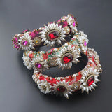 Baroque Rhinestone Pearl Headband for Prom