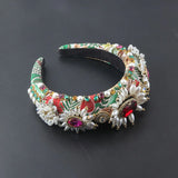 Baroque Rhinestone Pearl Headband for Prom