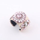 Baroque Rhinestone Flower Pearl B Ladies Prom Show Gorgeous Bracelet