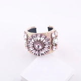 Baroque Rhinestone Flower Pearl B Ladies Prom Show Gorgeous Bracelet