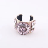 Baroque Rhinestone Flower Pearl B Ladies Prom Show Gorgeous Bracelet