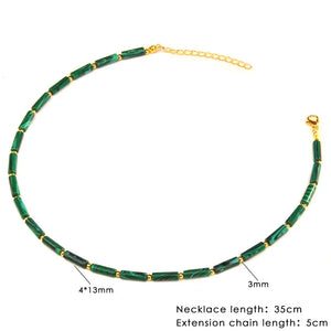 Beaded Choker Necklace Boho Stone Necklaces Vacation Party Chain Jewelry