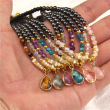 Beaded Choker Necklace Boho Stone Necklaces Vacation Party Chain Jewelry